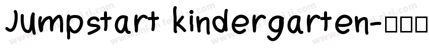 Jumpstart kindergarten字体转换